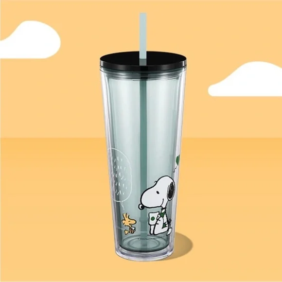 Starbucks Snoopy Tumbler with Black Lid
